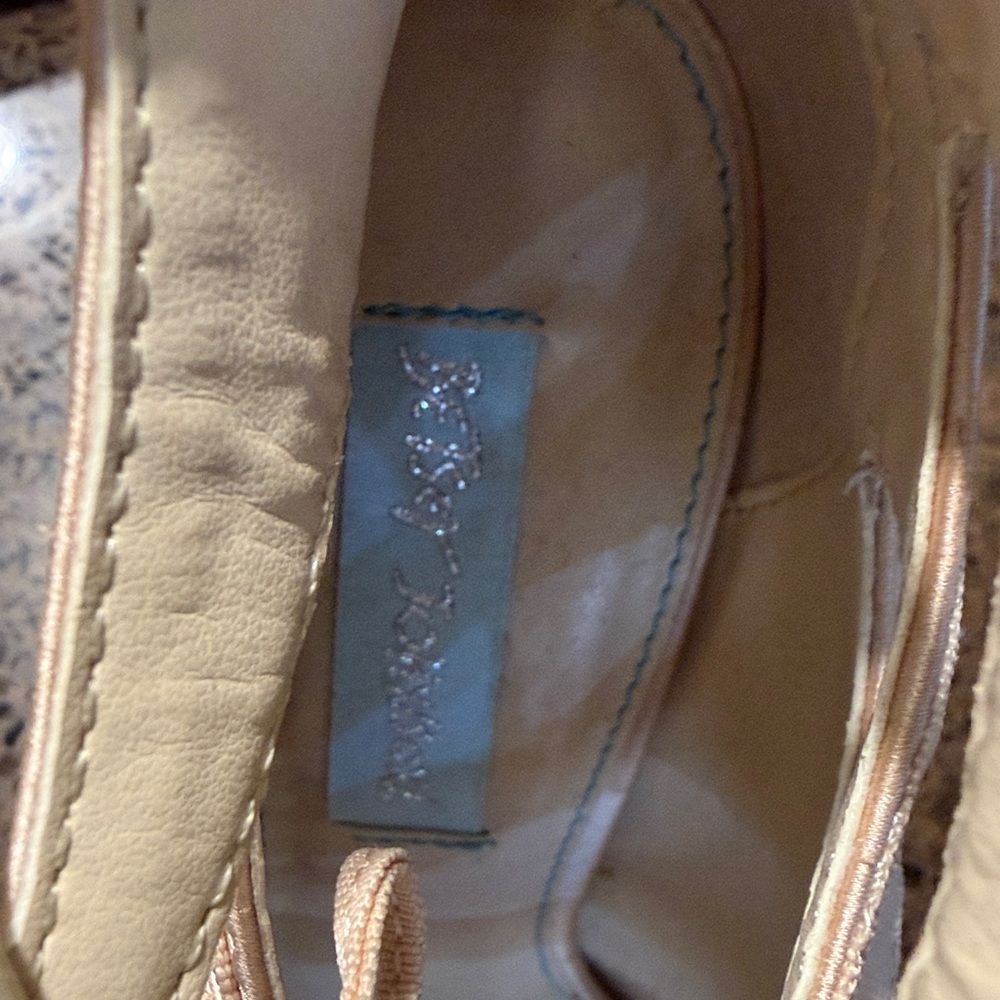 Blue by Betsey Johnson Mila caged champagne satin heels - Picture 10 of 10